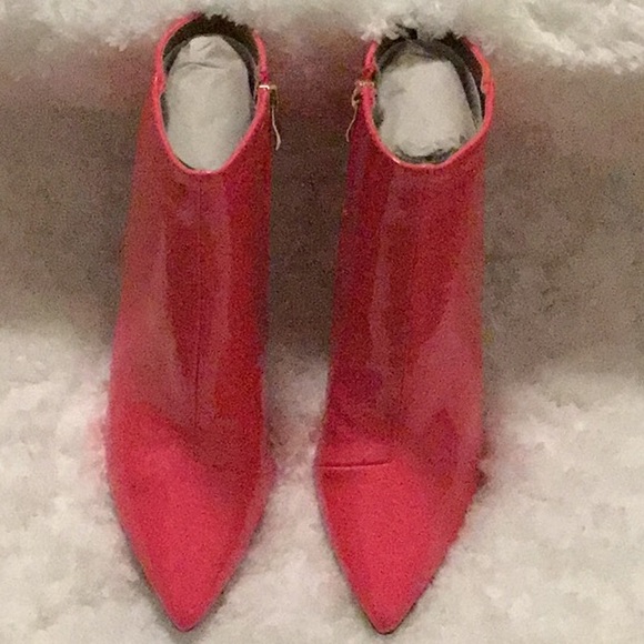 💖Luxury Pink Bootie Ankle Boots - Picture 6 of 9